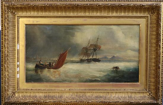 G. Carmichael Shipping off the Bay of Naples